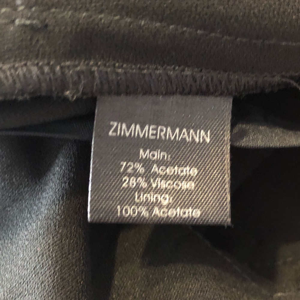 Zimmermann AUTH Black Seer Drape Tuxedo Jumpsuit sz 0 - Picture 12 of 16